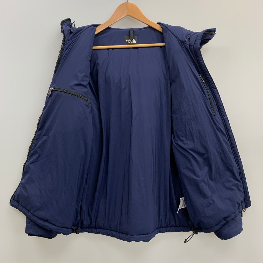 美品◆ザ ノースフェイス ダウンジャケット トランゴパーカ フード ナイロン NY81831 ネイビー メンズ サイズM THE NORTH FACE 【AFA2】