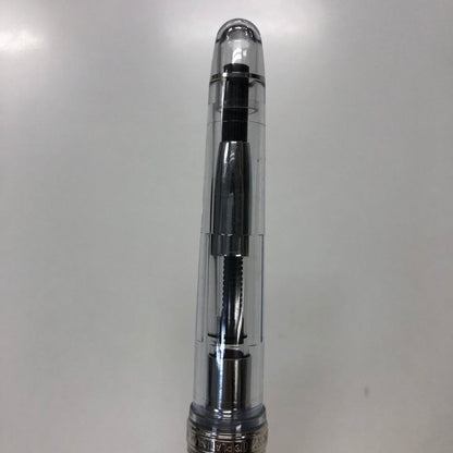プラチナ 万年筆 センチュリー 3776 透明 クリア ペン先14K F 585 日本製 PLATINUM CENTURY【AFI12】