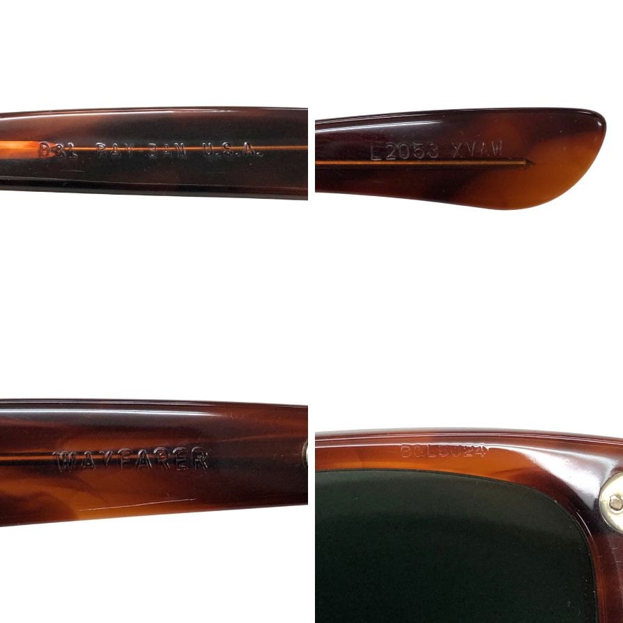 レイバン サングラス L2053 USA 80年代 ボシュロム期 べっ甲柄 WAYFARER RAY-BAN【AFI6】