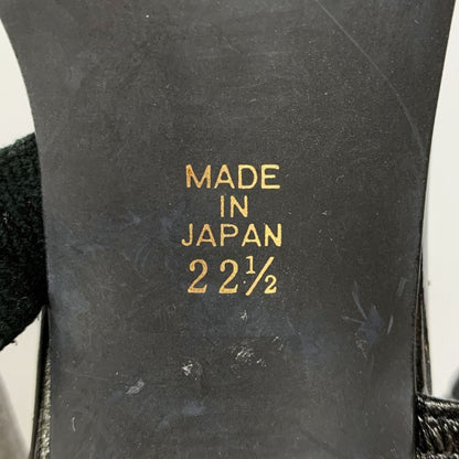 ティーイナバ ヒールサンダル ラインストーン ブラック レディース サイズ22.5 t.inaba 約22.5cm【AFC29】