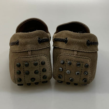 トッズ ドライビングシューズ タッセル スエード メンズ グレー サイズ6.5 TOD‘S 約25.5cm【AFD7】