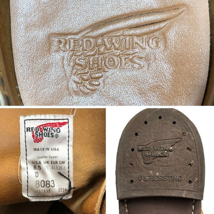 レッドウィング アイアンレンジャー 8083  メンズサイズ UK7.5 ブラウン RED WING 約26.5cm【AFC45】