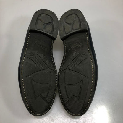 パラブーツ アドニス コインローファー カーフ シボ革 ネイビー UK8 Paraboot ローファー 約26.5cm【LA】【中古】