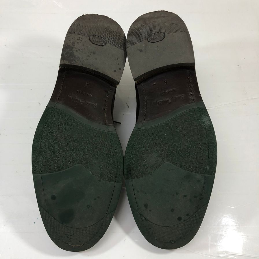 ポールスミス レザーシューズ スエード プレーントゥ ダークブラウン メンズ UK6 Paul smith 約24.5cm【AFD8】