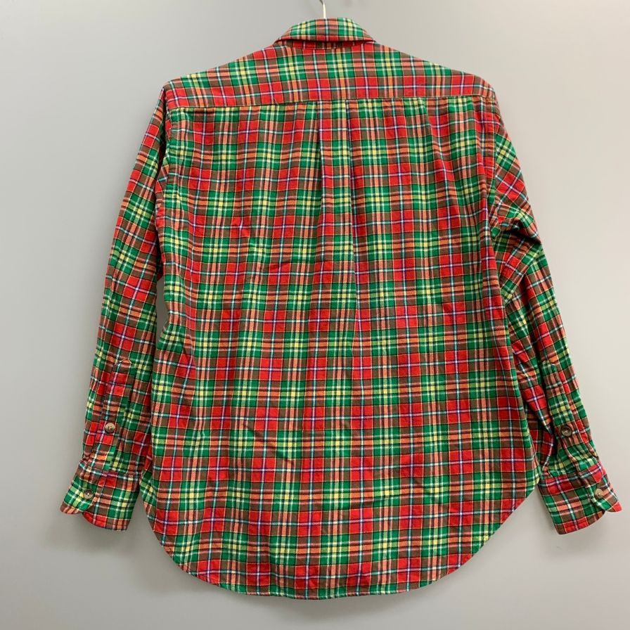 美品◆ポロ ラルフローレン ボタンダウンシャツ 90s チェック柄 メンズ サイズ表記なし Polo Ralph Lauren 【AFB9】