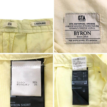 ジーティーアー ショーツ バイロンショーツ パンツ コットン ライトイエロー メンズ サイズ50 GTA BYRON SHORT 【AFB6】