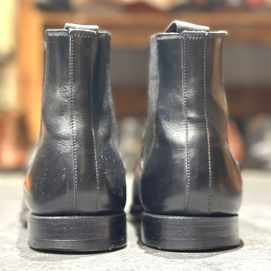 クロケット&ジョーンズ サイドゴアブーツ カウドレイ ブラック  メンズ サイズUK8.5D CROCKETT&JONES ブーツ 約27.0cm【LA】【中古】