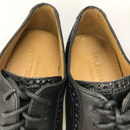 コールハーン レザーシューズ ウィングチップ 本革 ブラック メンズ サイズ7 COLE HAAN 約25.5cm【AFD13】