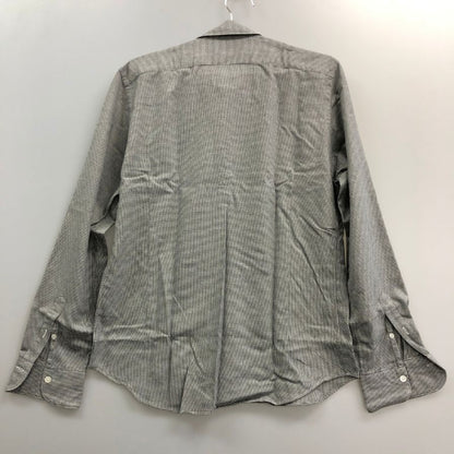 極美品◆エストネーション 長袖シャツ チェック Grandi & Rubinelli グレー系 メンズ サイズXL ESTNATION 【AFB38】
