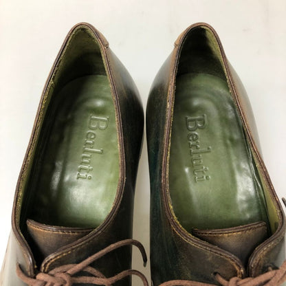 ベルルッティ レザーシューズ メダリオン グリーン＆ブラウン系 メンズ サイズ表記不明  Berluti 約不明cm【PTM4】