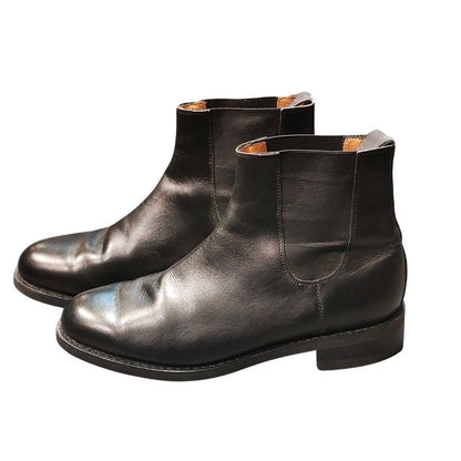 パラブーツ レザーシューズ サイドゴアブーツ ブラック メンズ サイズUK6.5 PARABOOT  約25.5cm【LA】【中古】