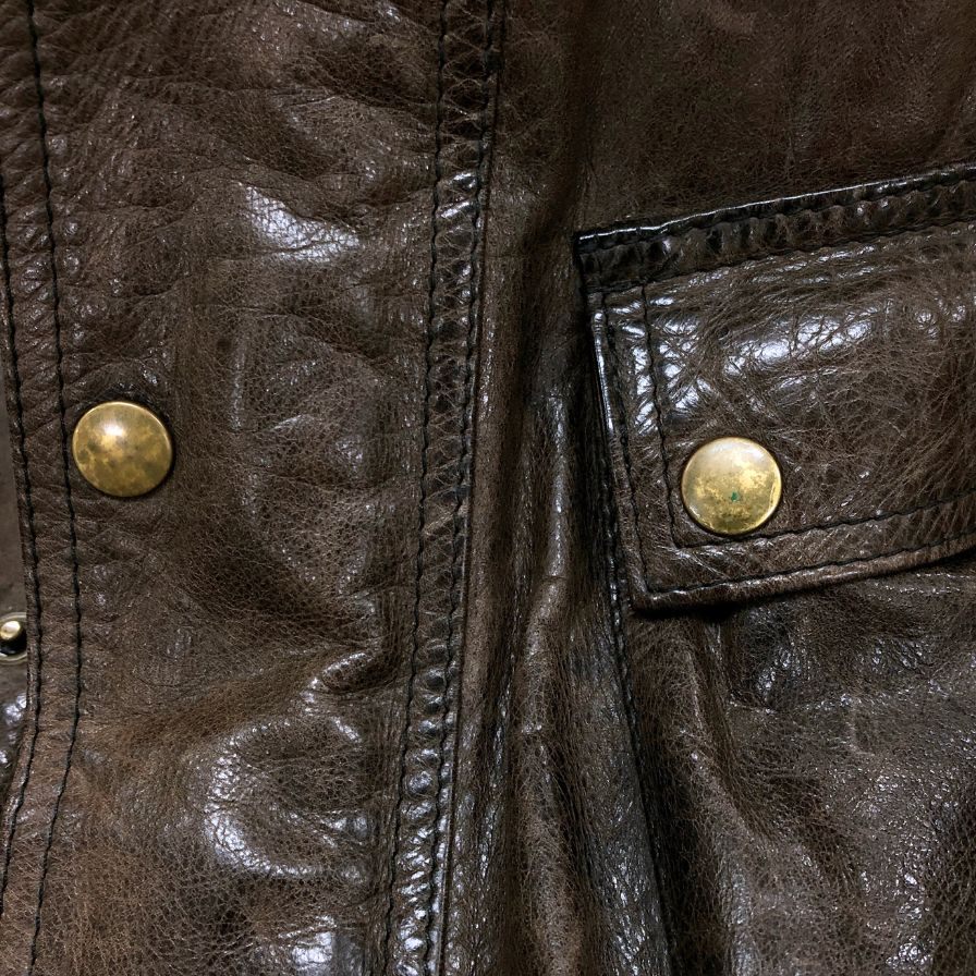 美品◆ベルスタッフ トライアルマスター ゴールドラベル パンサージャケット ブラウン メンズ サイズ42 Belstaff Trialmaster Panther Jacket 【AFG1】