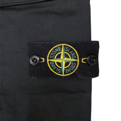 ストーンアイランド カーゴパンツ 791531314 ロゴパッチ コットン ウール ポリウレタン サイズW31 メンズ ブラック STONE ISLAND 【AFB19】