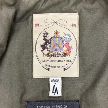 中古◆モニタリー アウター ミリタリージャケット B-15 キャンバス 止水ジップ メンズ サイズ42 カーキ系 monitaly 【AFA13】