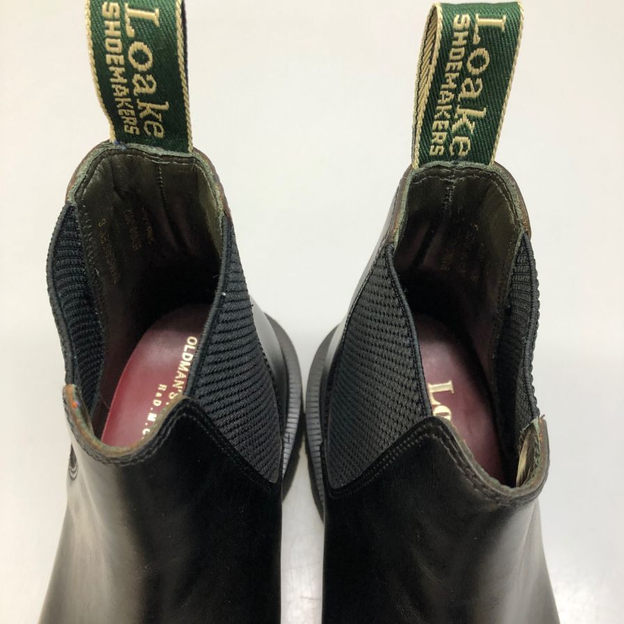 ローク オールドマンズテイラー別注 マッコーリー サイドゴアブーツ ブラック サイズUK5 Loake 約24.0cm【AFD15】