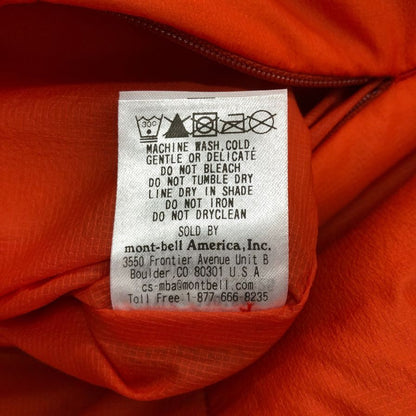 美品◆モンベル サーマラップ パーカ リバーシブル アウター 1101641 サイズXL メンズ オレンジ系 mont-bell 【AFB14】
