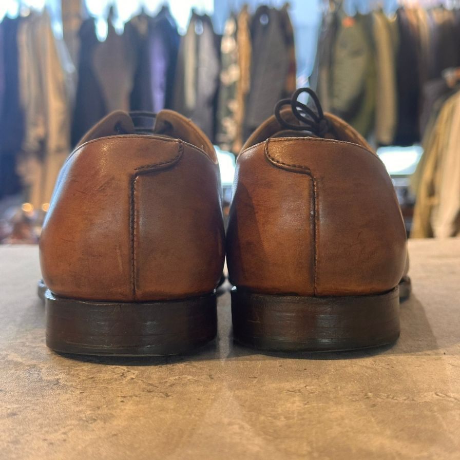 クロケット&ジョーンズ ストレートチップ コノート 236ラスト ブラウン サイズUK6.5F メンズ CROCKETT&JONES ビジネスシューズ 約25.0cm【LA】【中古】