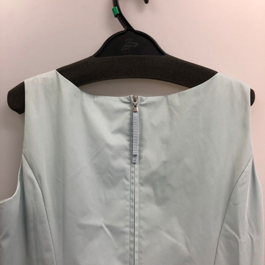 美品◆フォクシー 35399 ドット柄リネンワンピース  レディース ベージュ サイズ40 FOXEY 【AFB36】