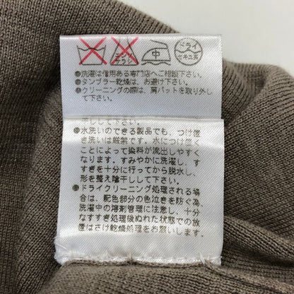 極美品◆フォクシー ニット トップス 袖刺繍 ウール100% 27324 レディース サイス38 ブラウン FOXEY 【AFB37】