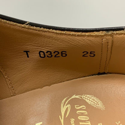 スコッチグレイン ストレートチップ レザー T0326 百貨店限定モデル メンズ ブラック サイズ25 SCOTCH GRAIN 約25.0cm【AFD12】