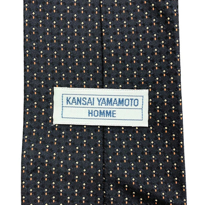 カンサイ ヤマモト オム ネクタイ ジャガード 総柄 シルク ダービータイ グレー KANSAI YAMAMOTO HOMME【AFI20】