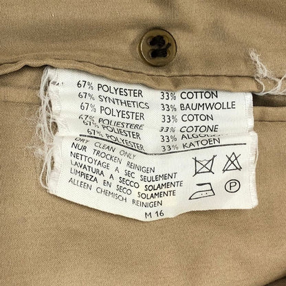 美品◆アクアスキュータム バルカラーコート 70S アクア5 ヴィンテージ イングランド製 ベージュメンズ サイズ36 Aquascutum 【AFB1】