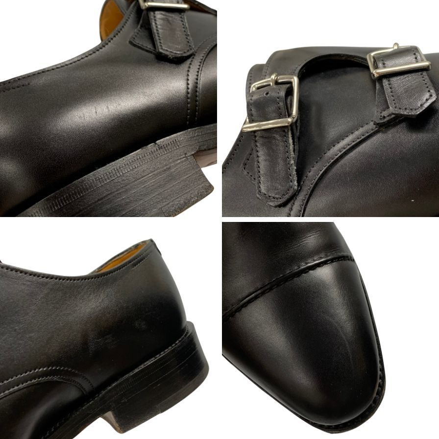 ジョンロブ レザーシューズ ダブルモンク ウィリアム2 メンズ UK5E ブラック JOHN LOBB WILLIAM ビジネスシューズ 約23.5cm【LA】【中古】