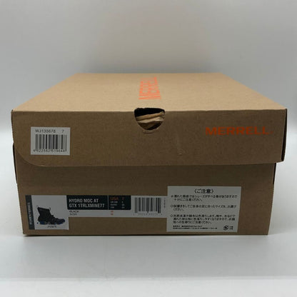 メレル スニーカー ハイドロモック ゴアテックス hydro moc at neo gtx 1trl ブラック系 ブルーカモフラ メンズ サイズ7 merrell 約24.0cm【AFD9】