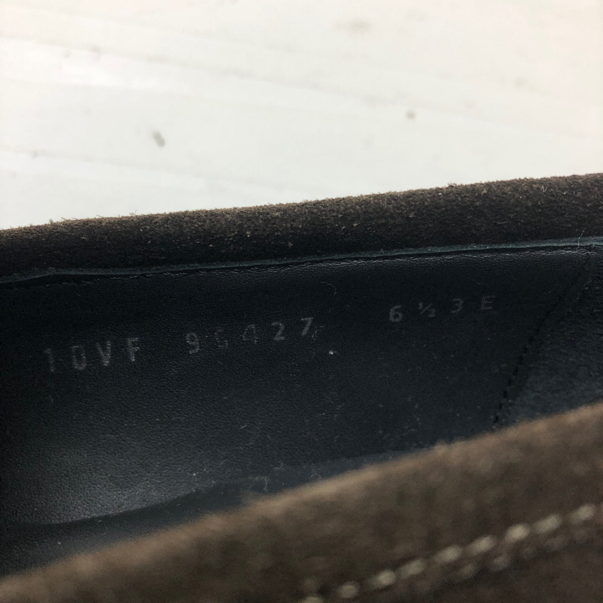 フェラガモ ビットローファー ガンチーニ Uチップ スエード ブラウン サイズUK6.5EEE メンズ Salvatore Ferragamo 約25.0cm【AFC30】