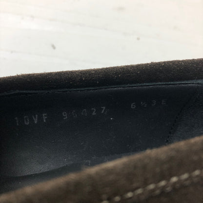 フェラガモ ビットローファー ガンチーニ Uチップ スエード ブラウン サイズUK6.5EEE メンズ Salvatore Ferragamo 約25.0cm【AFC30】
