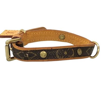 ルイヴィトン ペット用首輪 モノグラム TH1025 ブラウン    Louis Vuitton【AFI9】【中古】
