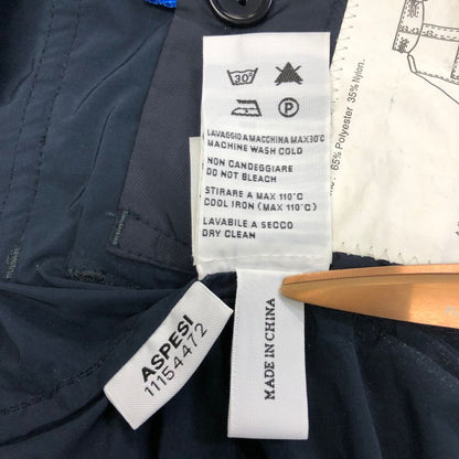 美品◆アスペジ ミリタリー ナイロン ジャケット メンズサイズ XS ネイビー ASPESI 【AFB13】