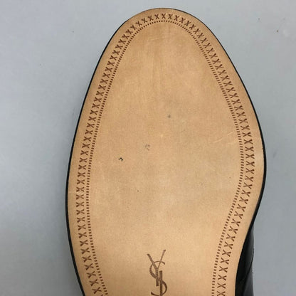 イブサンローラン レザーシューズ ローファー スリッポン マドラス社製 メンズ サイズ27cmEEE ブラック YVES SAINT LAURENT 約27.0cm【AFD6】