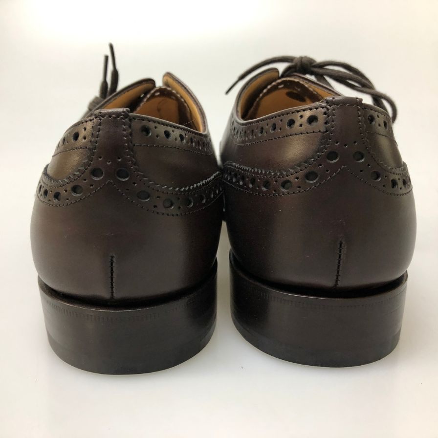 チャーチ チェットウィンド フルブローグ カーフ ダークブラウン サイズ6ハーフ Church ビジネスシューズ 約24.5cm【LA】【中古】