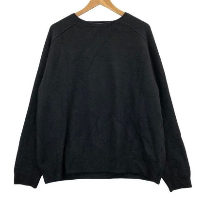 極美品◆リパーパス ニット クルーネック ウール メンズ ブラック サイズF RE-PURPOSE 【AFB34】
