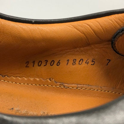 ジャランスリウァヤ レザースニーカー インテリジェンス シューズ 210306 カーフ ブラック サイズ7 メンズ Jalan Sriwijaya Intelligence Shoes 約25.5cm【AFD15-2】