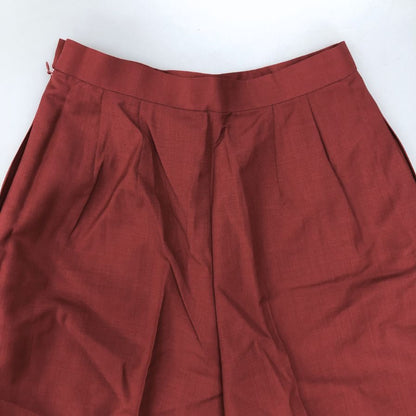 クリスチャン ディオール ショートパンツ ハーフパンツ グルカ風 ウール レッド系 Mサイズ レディース CHRISTIAN DIOR 【AFB33】