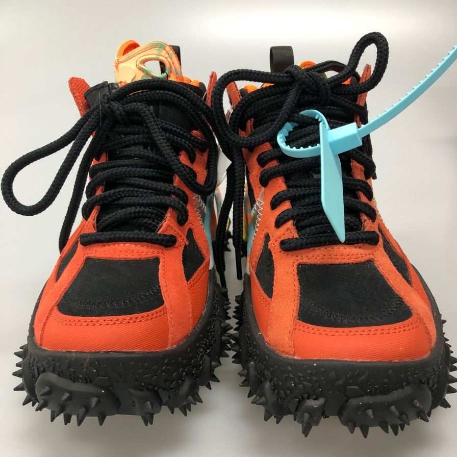 ナイキ×オフホワイト エアテラフォーマ スニーカー DQ1615-800 レディース サイズ23.0cm オレンジ系 NIKE×OFF-WHITE AIR TERRA FORMA 約23.0cm【AFD8】