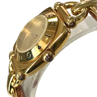 グッチ 腕時計 ホースビット 6300L ゴールド金具 レディース GUCCI【AFI3】