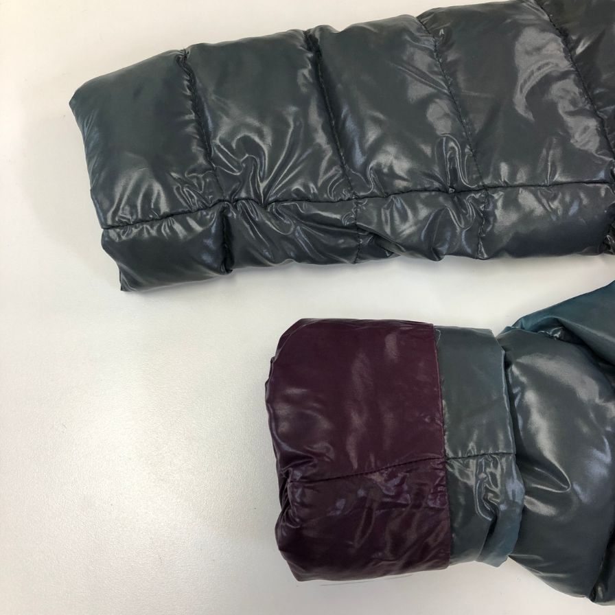 中古■モンクレール ダウンジャケット モカ ブルー系  サイズ2 レディース MONCLER MOKA GIUBBOTTO 【AFA21】