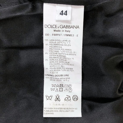 極美品◆ドルチェ&ガッバーナ ノースリーブ ワンピース ツイード レディース サイズ44 グレー DOLCE&GABBANA 【AFB29】