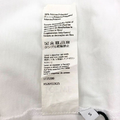 美品◆ロエベ Tシャツ アナグラム 22AW  フェイクポケット メンズ サイズS ホワイト  LOEWE 【AFB16】