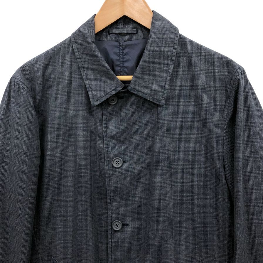 極美品◆ラルディーニ コート リバーシブル コットン ブラック サイズ44 メンズ LARDINI 【AFB28】