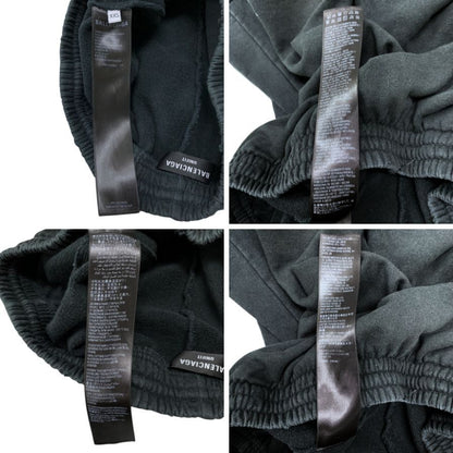 バレンシアガ 24SS ハーフパンツ スウェット ダメージ加工 ブラック ユニセックス サイズXXS 676137 BALENCIAGA 【AFB32】