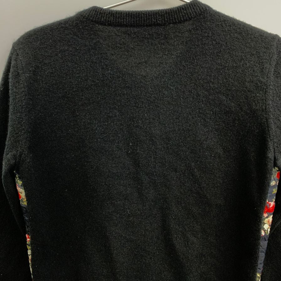 中古◆ドルチェ＆ガッバーナ アンサンブルニットカーディガン 花柄 レディース サイズ不明 ブラック Dolce & Gabbana 【AFB7】