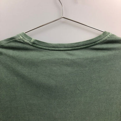 美品◆ダブルアールエル ロゴプリントTシャツ カーキ メンズ サイズM RRL 【AFB9】