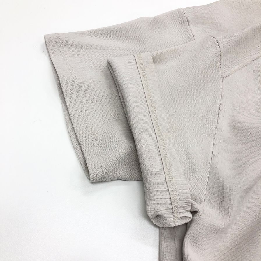 美品◆オーラリー ニット サマーニット Tシャツ 半袖 ウール ポリエステル グレー系 サイズ3 メンズ AURALEE 【AFB34】