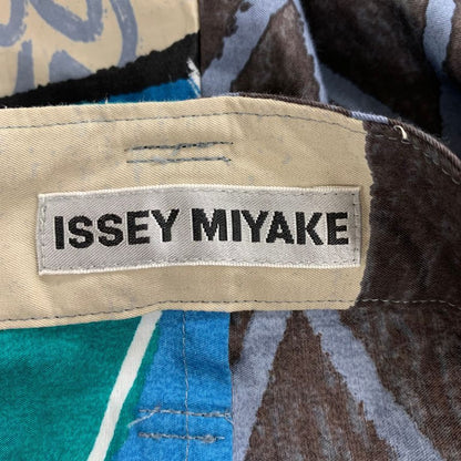 イッセイミヤケ ワイドパンツ 総柄 ロープデザイン レディース サイズ2 ISSEY MIYAKE 【AFB48】