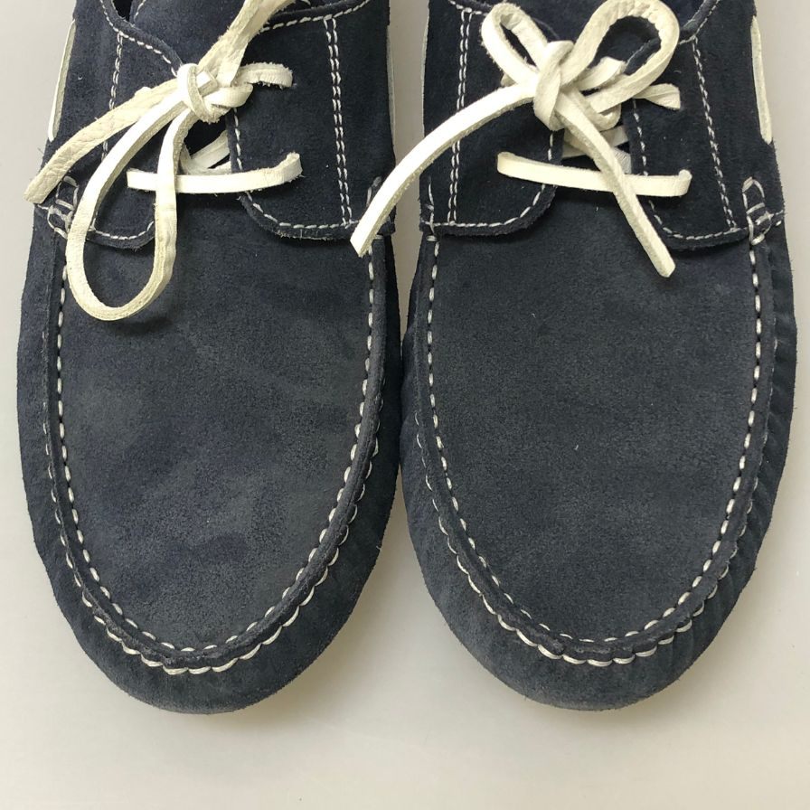 ラルディーニ ドライビングシューズ メンズ ネイビー サイズ8 LARDINI 約27.0cm【AFC4】