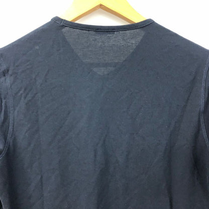 中古◆ザノーネ アイスコットン Vネック Tシャツ メンズ サイズ 44 ネイビー ZANONE 【AFB38】